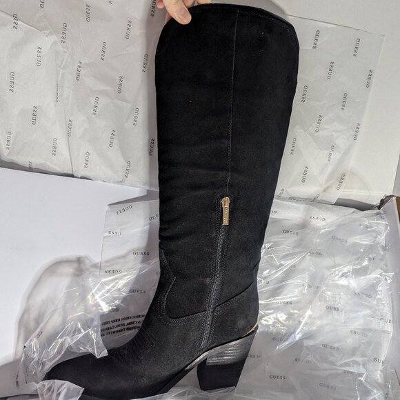 GUESS Women's Sashan Knee High Boot - BRAND NEW - BLACK - Picture 6 of 7